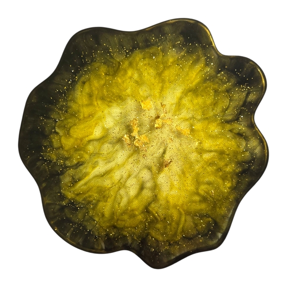 Hand Crafted Other - Black and Gold Decorative Home Plate